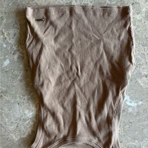 Hollister Brown Ribbed Tank Top